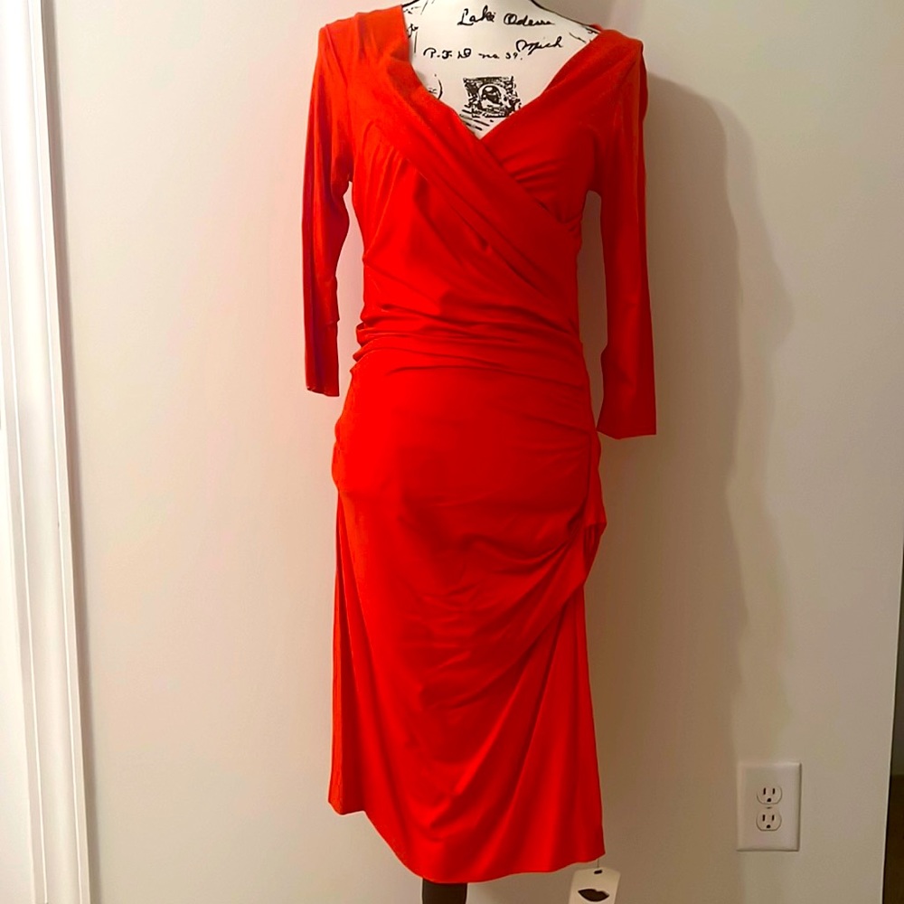 NWT Red bodycon DVF dress